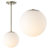 Elowen 7.75" Metal/Glass Globe LED Pendant