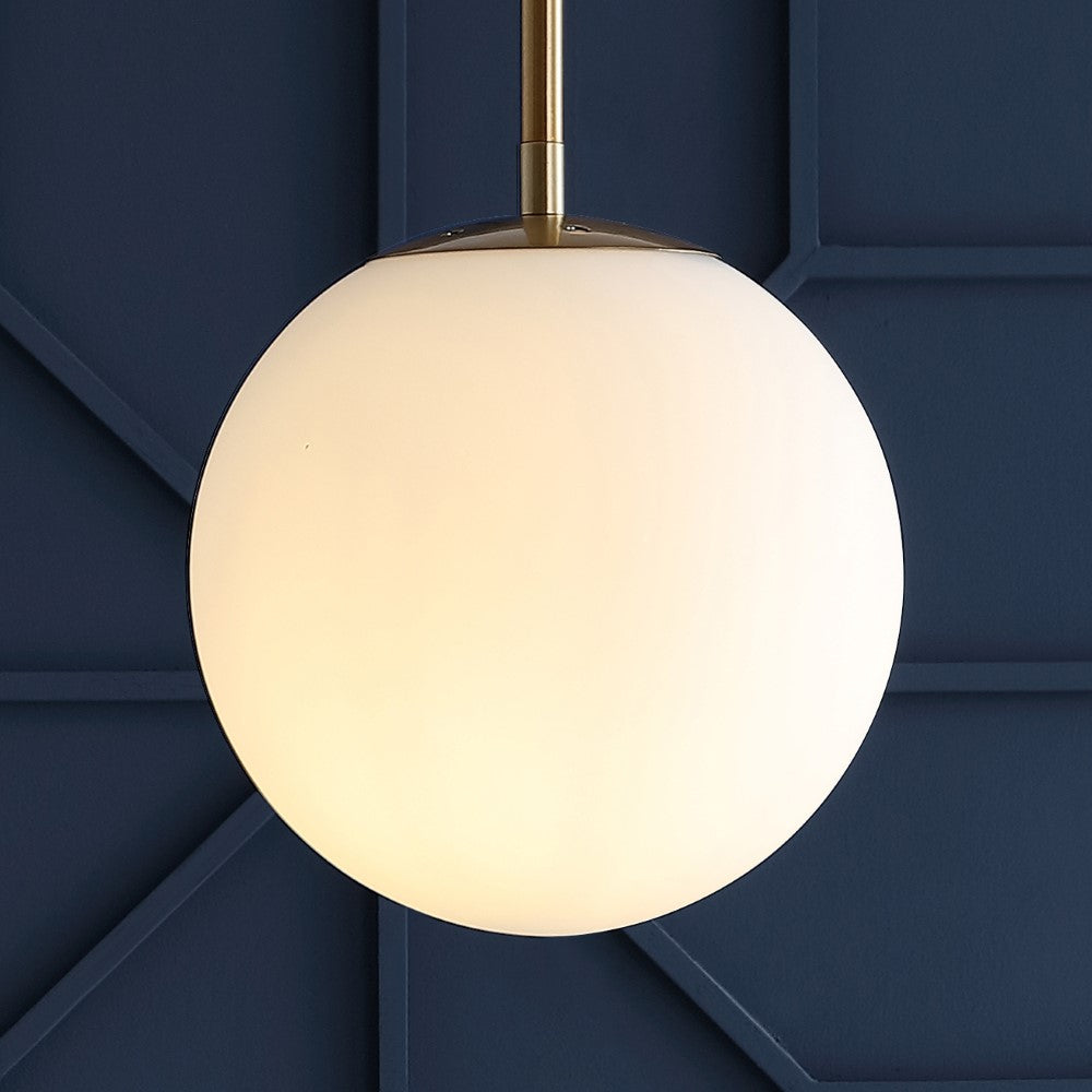 Elowen 7.75" Metal/Glass Globe LED Pendant