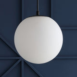Elowen 7.75" Metal/Glass Globe LED Pendant