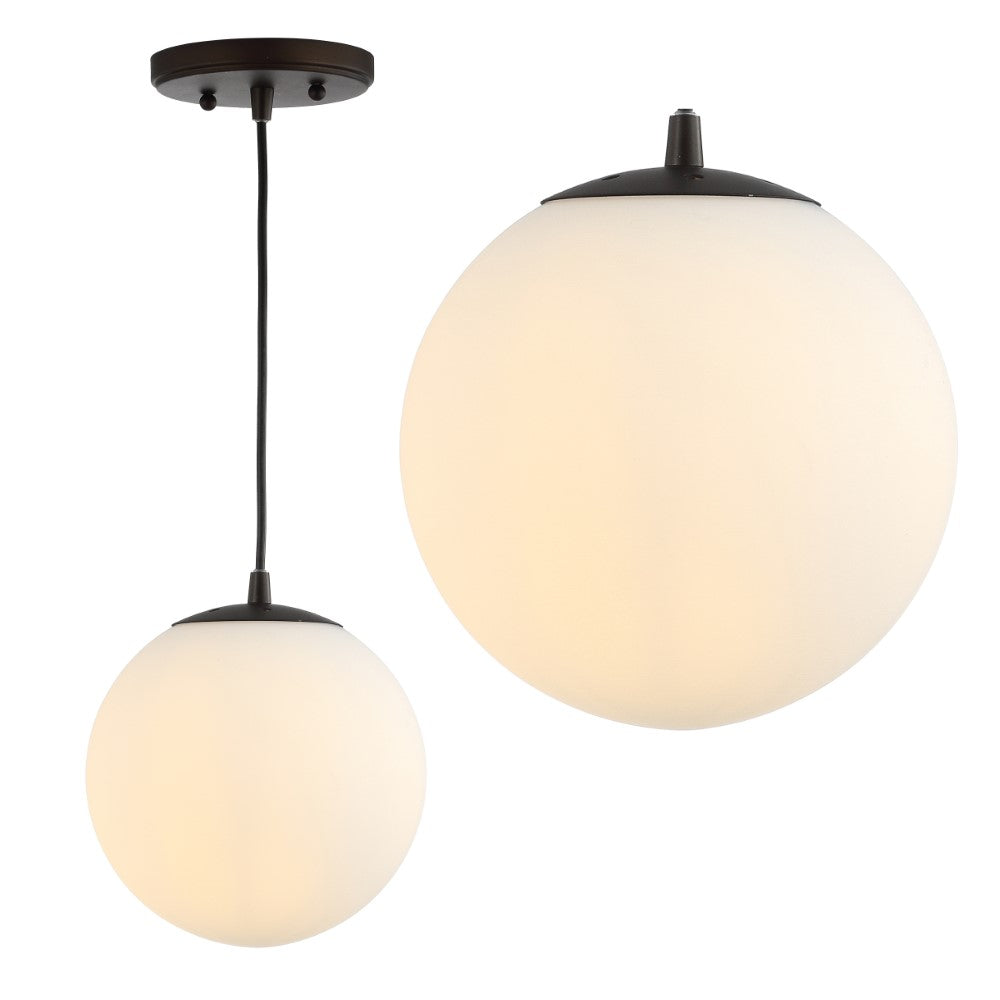 Elowen 7.75" Metal/Glass Globe LED Pendant