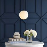 Elowen 7.75" Metal/Glass Globe LED Pendant