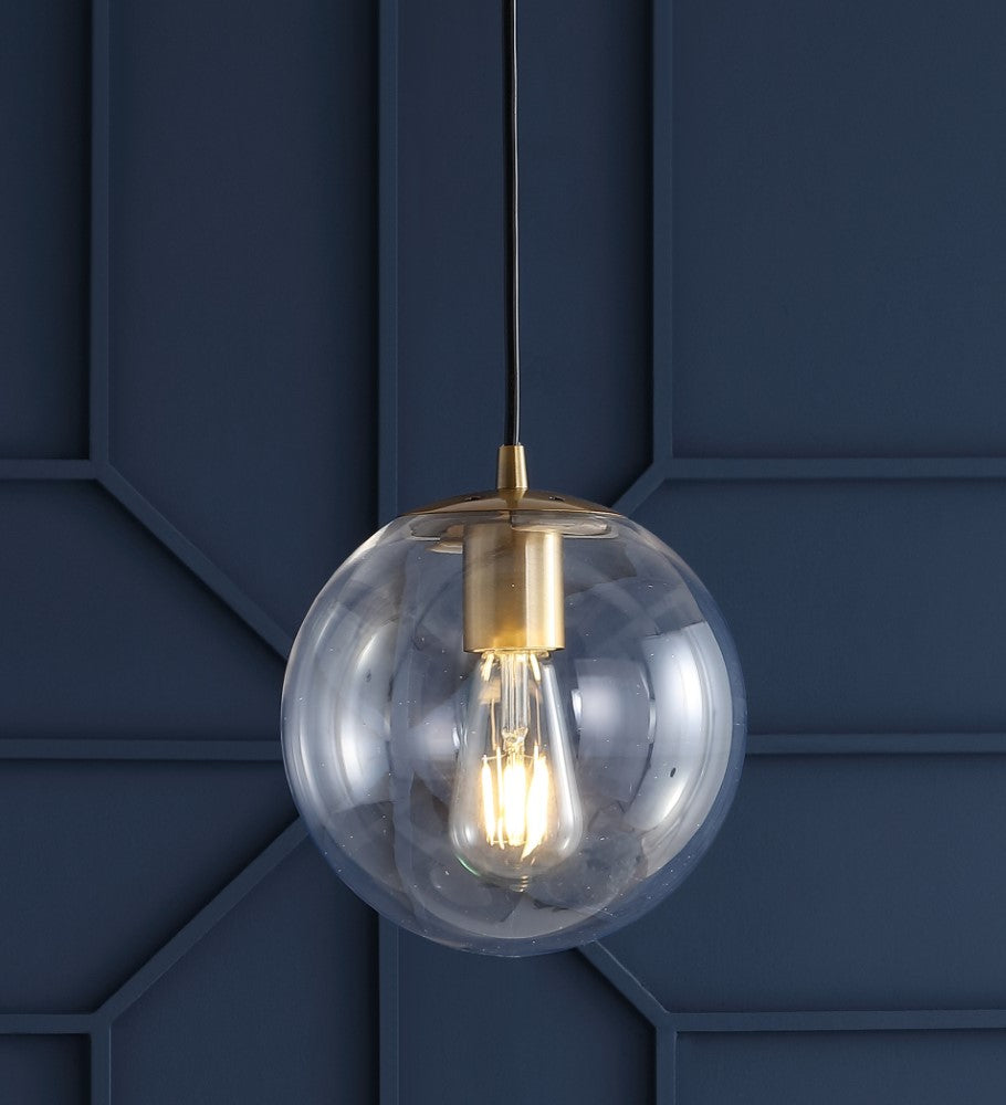 Elowen 7.75" Metal/Glass Globe LED Pendant