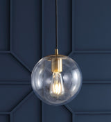 Elowen 7.75" Metal/Glass Globe LED Pendant