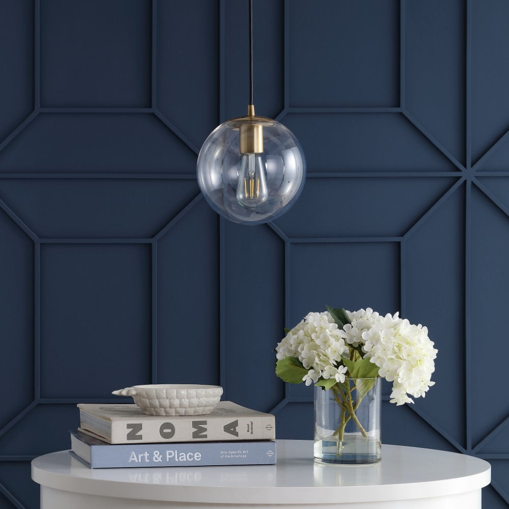 Elowen 7.75" Metal/Glass Globe LED Pendant