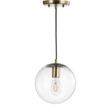 Elowen 7.75" Metal/Glass Globe LED Pendant