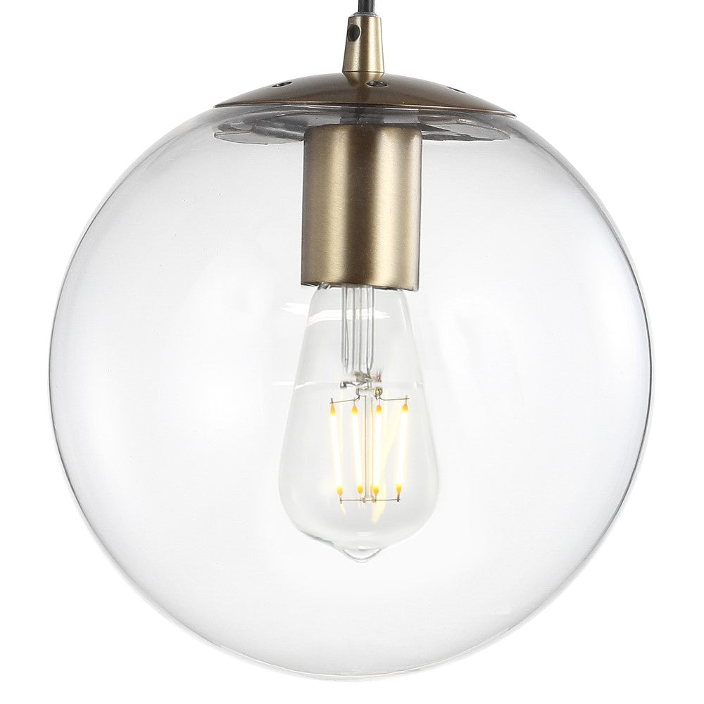 Elowen 7.75" Metal/Glass Globe LED Pendant