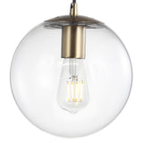 Elowen 7.75" Metal/Glass Globe LED Pendant