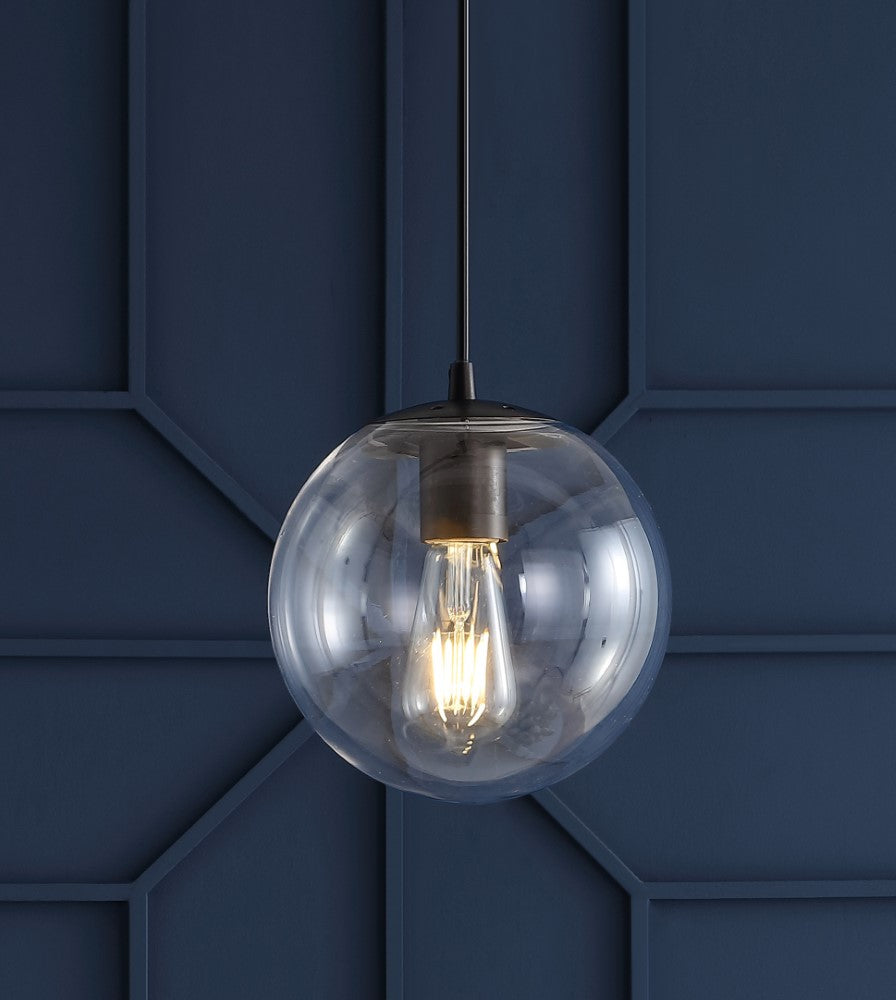 Elowen 7.75" Metal/Glass Globe LED Pendant