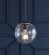 Elowen 7.75" Metal/Glass Globe LED Pendant