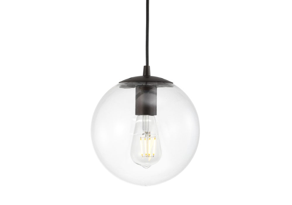 Elowen 7.75" Metal/Glass Globe LED Pendant