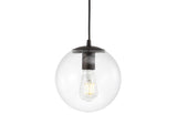 Elowen 7.75" Metal/Glass Globe LED Pendant