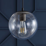 Elowen 7.75" Metal/Glass Globe LED Pendant