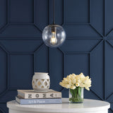 Elowen 7.75" Metal/Glass Globe LED Pendant