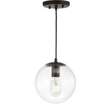 Elowen 7.75" Metal/Glass Globe LED Pendant