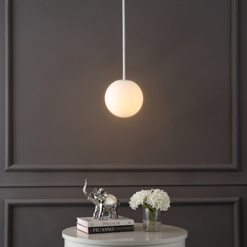 Elowen 7.75" Metal/Glass Globe LED Pendant