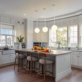 Elowen 7.75" Metal/Glass Globe LED Pendant