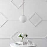 Elowen 7.75" Metal/Glass Globe LED Pendant