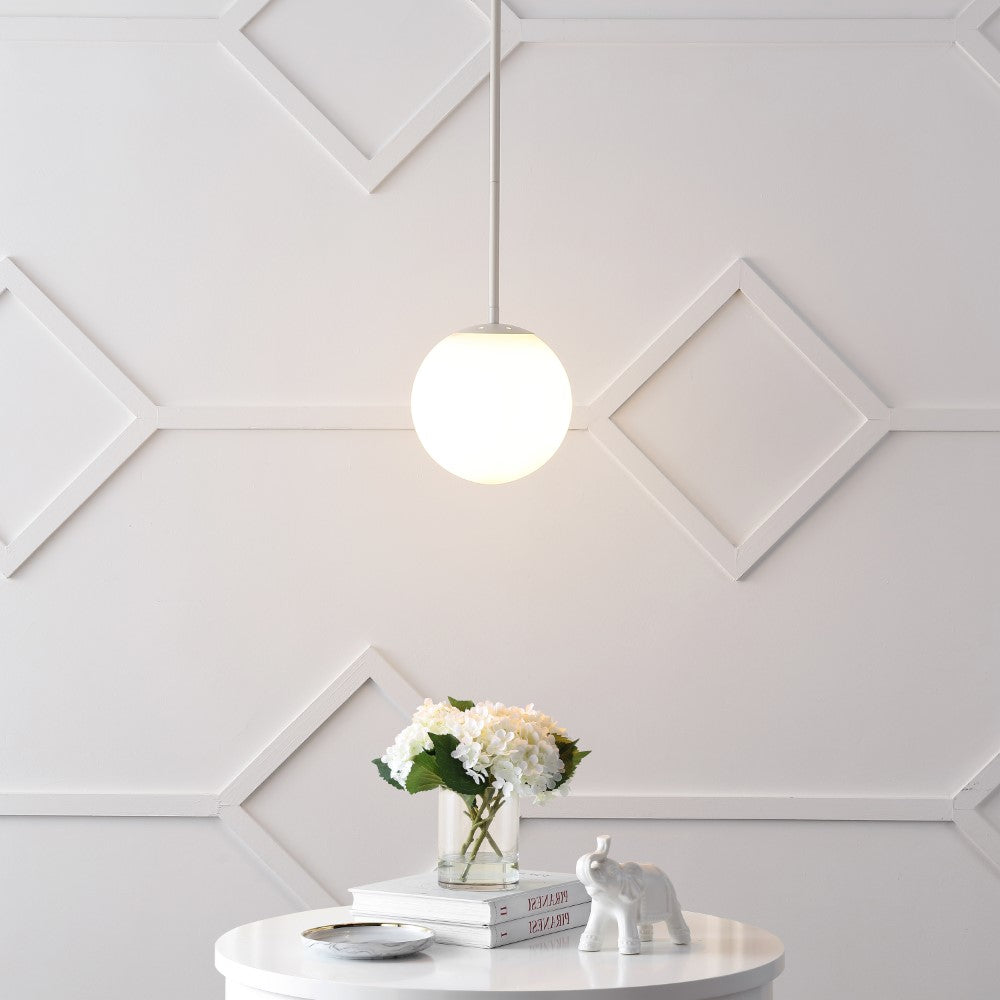 Elowen 7.75" Metal/Glass Globe LED Pendant