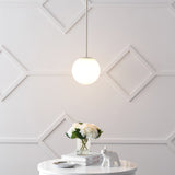 Elowen 7.75" Metal/Glass Globe LED Pendant