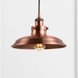 Stowe 11" Adjustable Iron Industrial Rustic LED Pendant