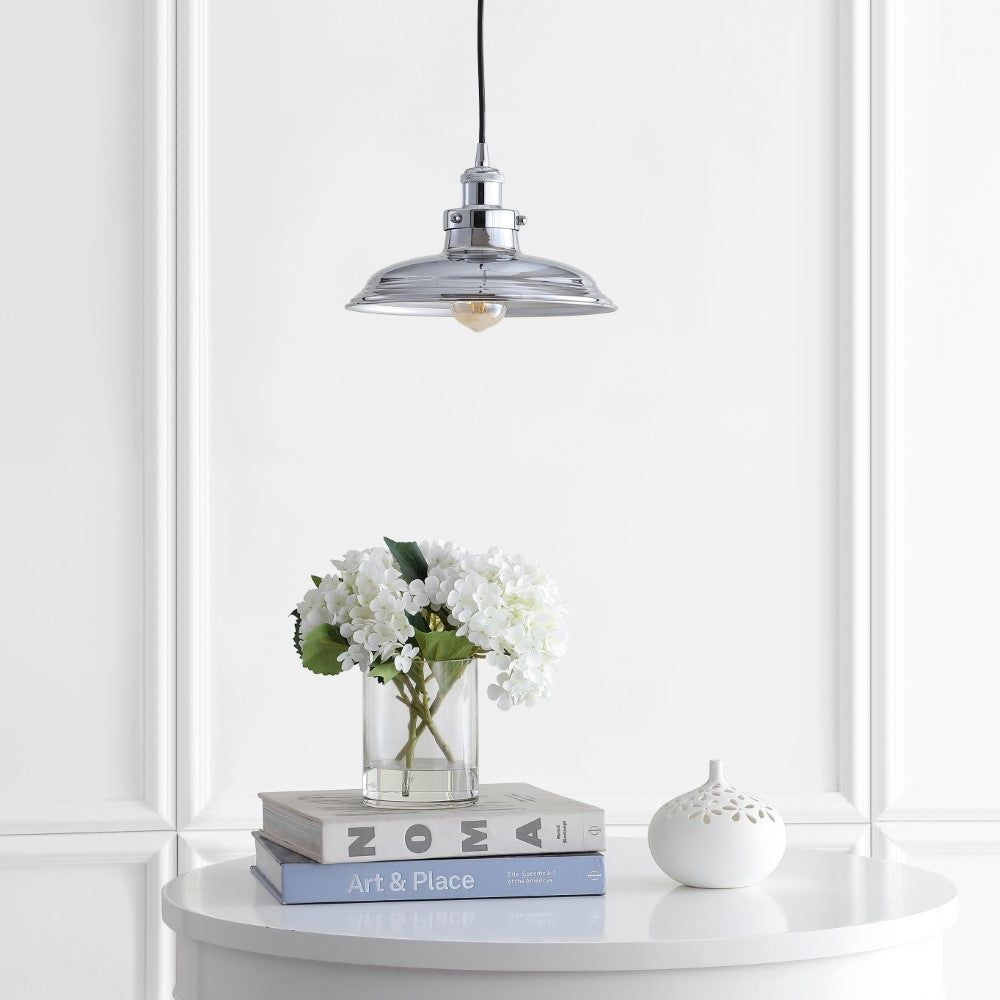 Stowe 11" Adjustable Iron Industrial Rustic LED Pendant
