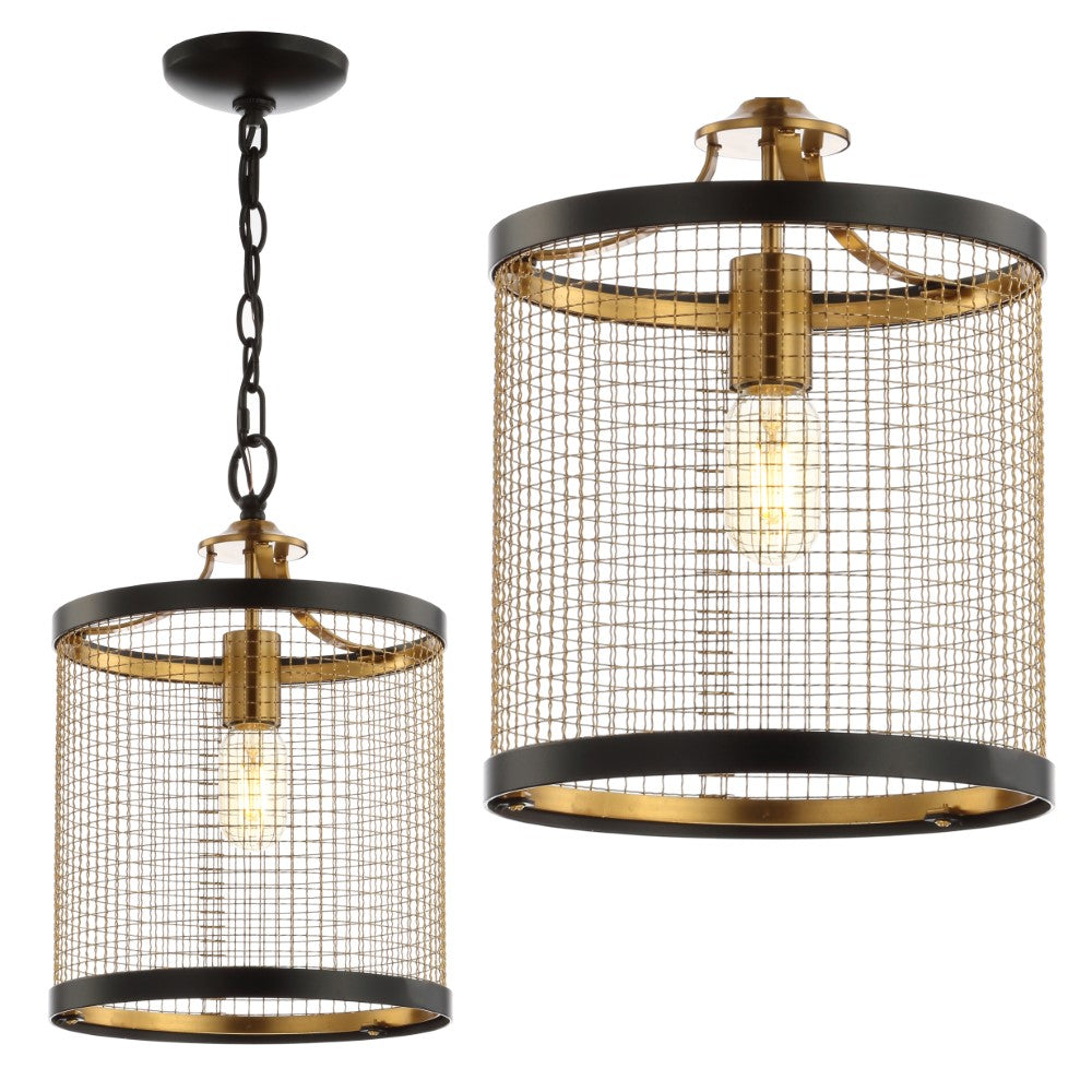 Lobelia 10" Lantern Metal LED Pendant