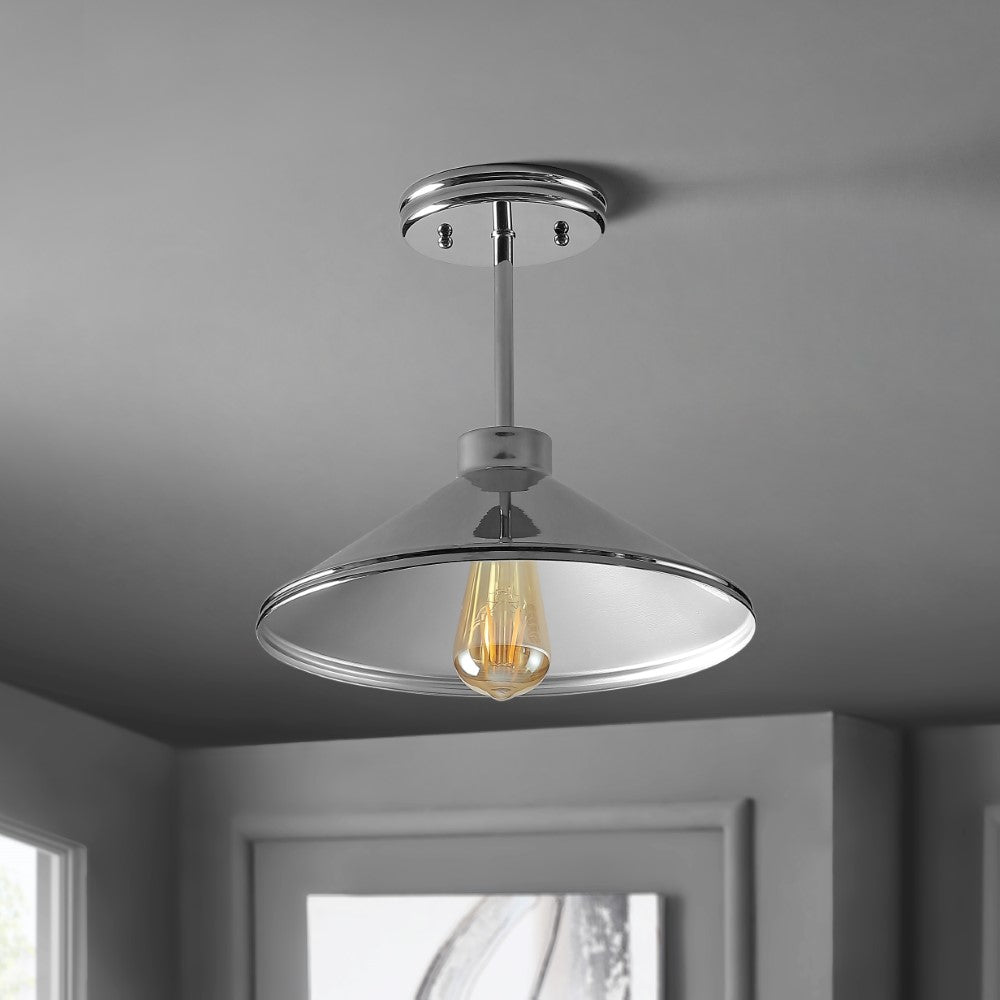Fleming 11.75" Iron Modern Farmhouse LED Pendant