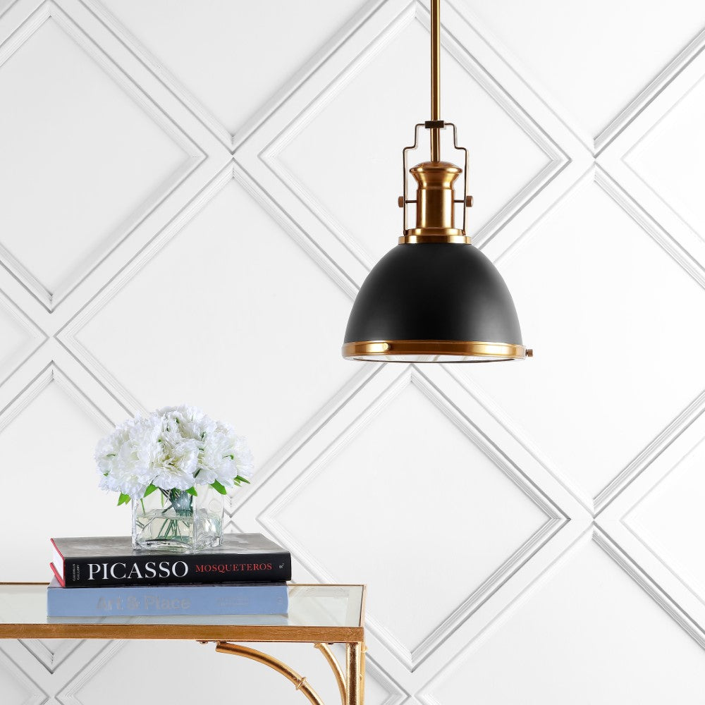 Patterson Adjustable Iron/Glass Vintage Classic LED Pendant