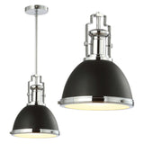 Patterson Adjustable Iron/Glass Vintage Classic LED Pendant