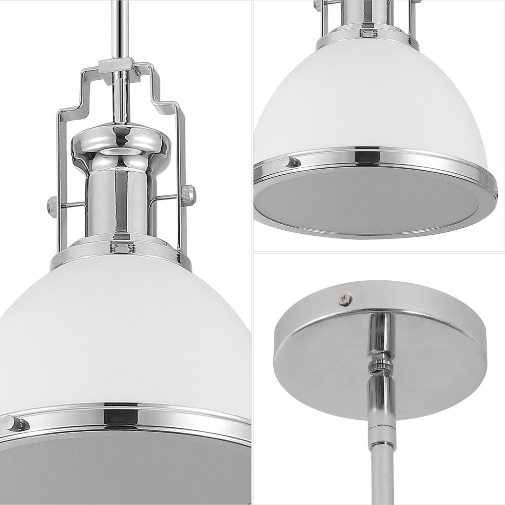 Patterson Adjustable Iron/Glass Vintage Classic LED Pendant