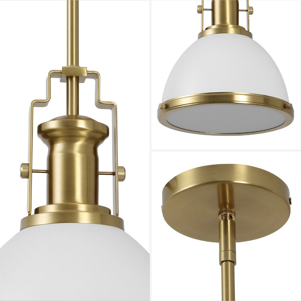 Patterson Adjustable Iron/Glass Vintage Classic LED Pendant