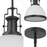 Patterson Adjustable Iron/Glass Vintage Classic LED Pendant