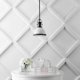 Patterson Adjustable Iron/Glass Vintage Classic LED Pendant
