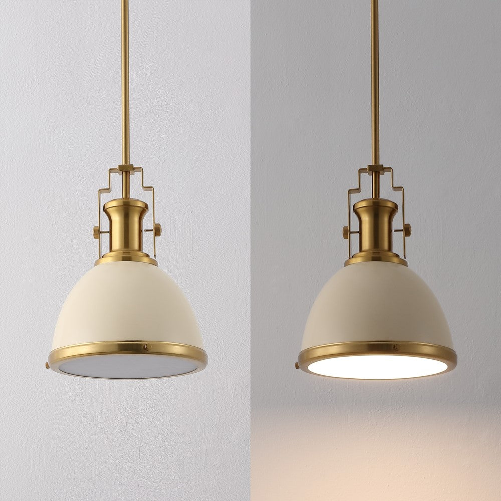 Patterson Adjustable Iron/Glass Vintage Classic LED Pendant
