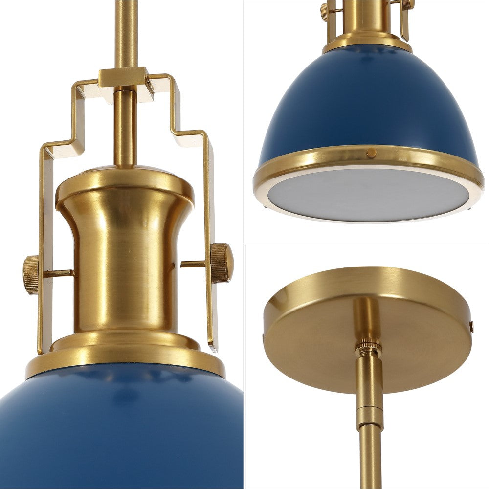 Patterson Adjustable Iron/Glass Vintage Classic LED Pendant