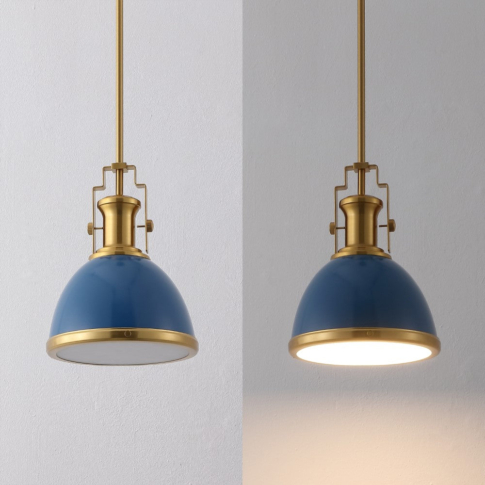 Patterson Adjustable Iron/Glass Vintage Classic LED Pendant