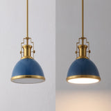 Patterson Adjustable Iron/Glass Vintage Classic LED Pendant