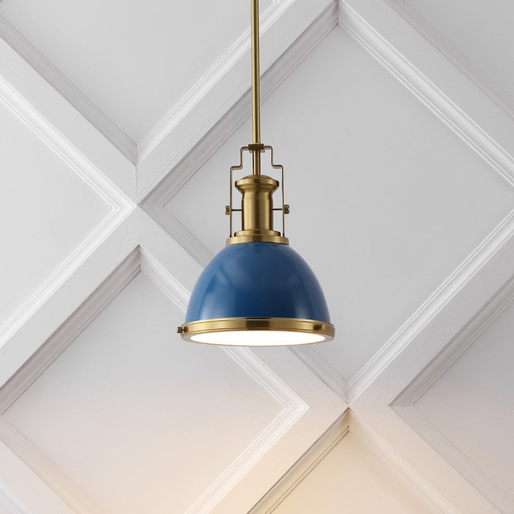 Patterson Adjustable Iron/Glass Vintage Classic LED Pendant