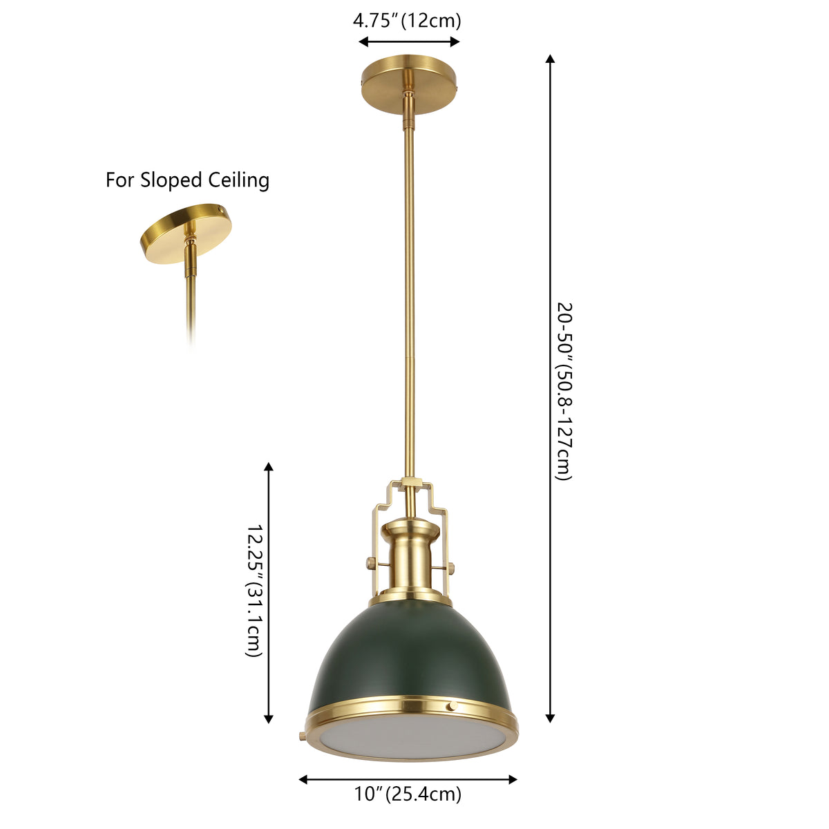 Patterson Adjustable Iron/Glass Vintage Classic LED Pendant