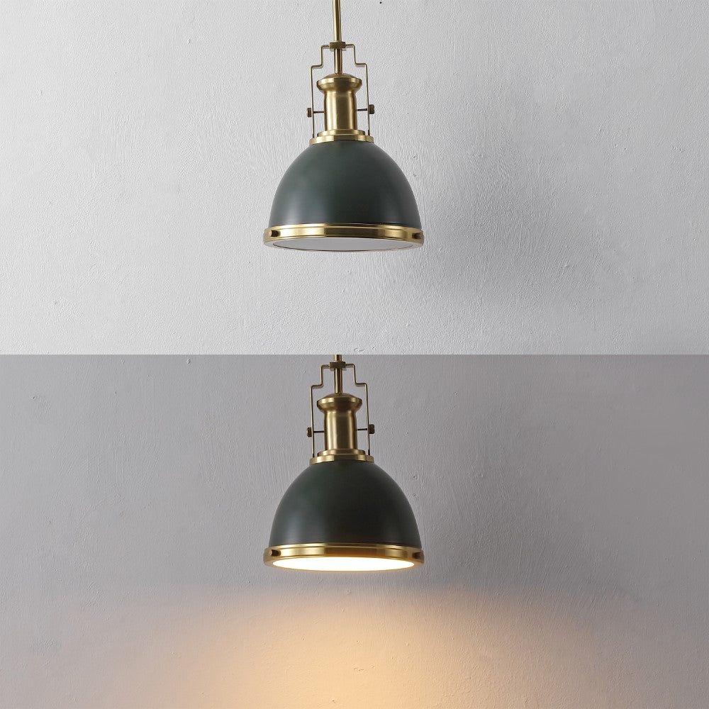 Patterson Adjustable Iron/Glass Vintage Classic LED Pendant