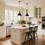 Patterson Adjustable Iron/Glass Vintage Classic LED Pendant
