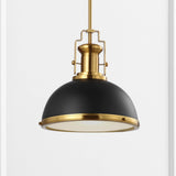 Patterson Adjustable Iron/Glass Vintage Classic LED Pendant