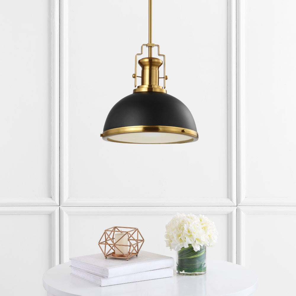 Patterson Adjustable Iron/Glass Vintage Classic LED Pendant