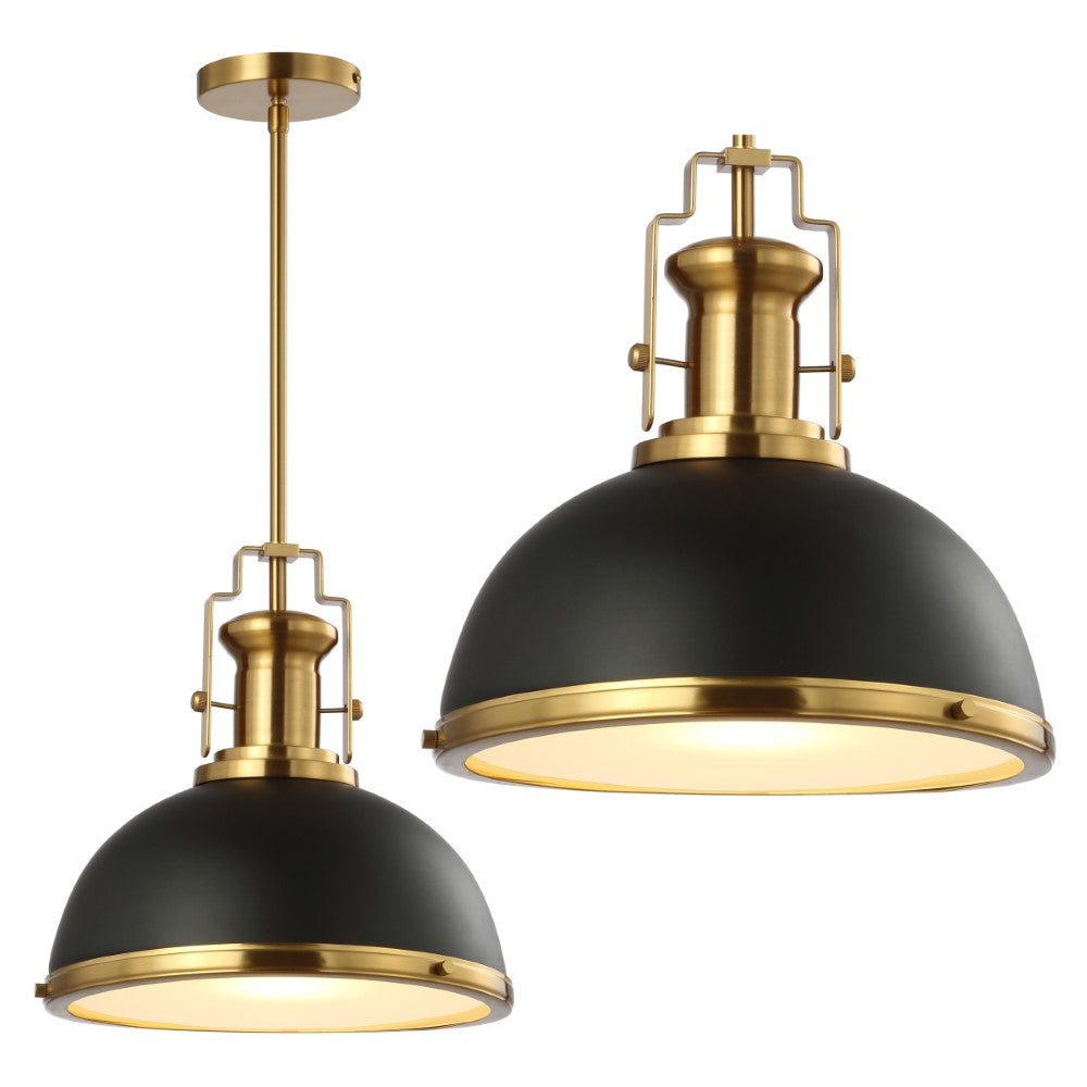 Patterson Adjustable Iron/Glass Vintage Classic LED Pendant