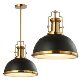 Patterson Adjustable Iron/Glass Vintage Classic LED Pendant