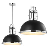 Patterson Adjustable Iron/Glass Vintage Classic LED Pendant