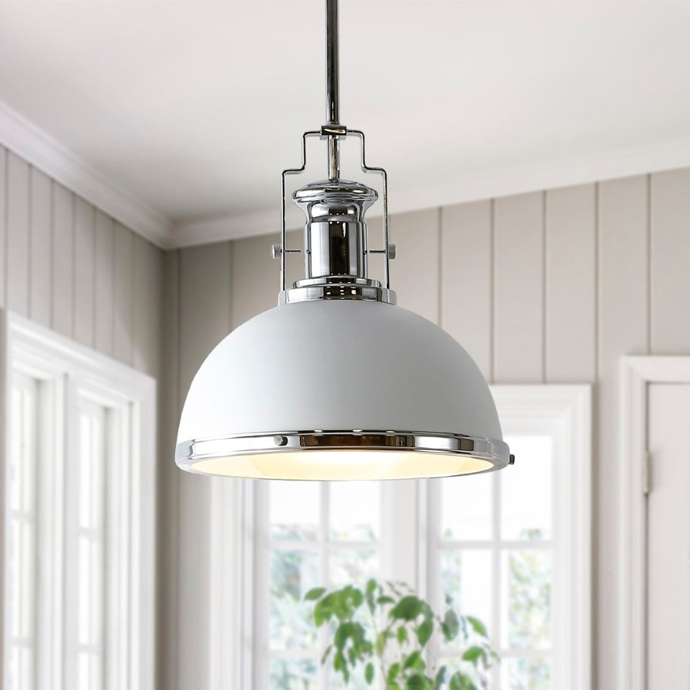 Patterson Adjustable Iron/Glass Vintage Classic LED Pendant