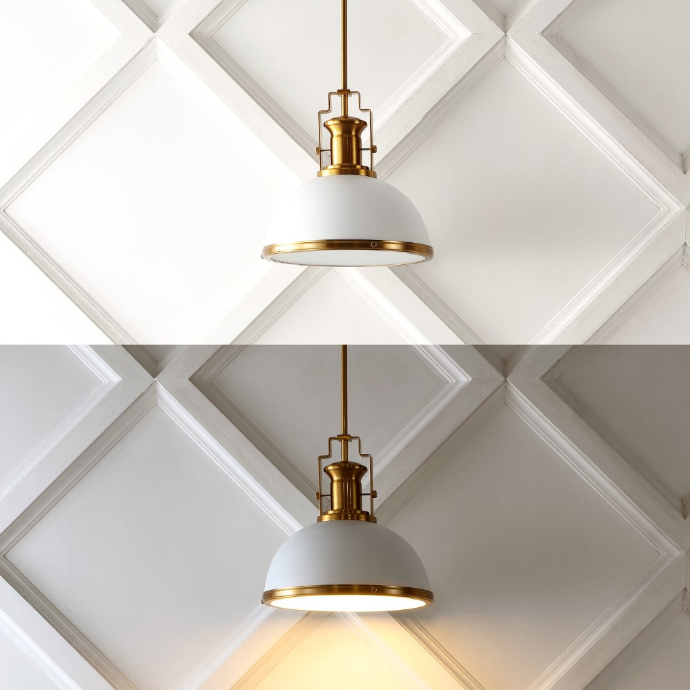Patterson Adjustable Iron/Glass Vintage Classic LED Pendant