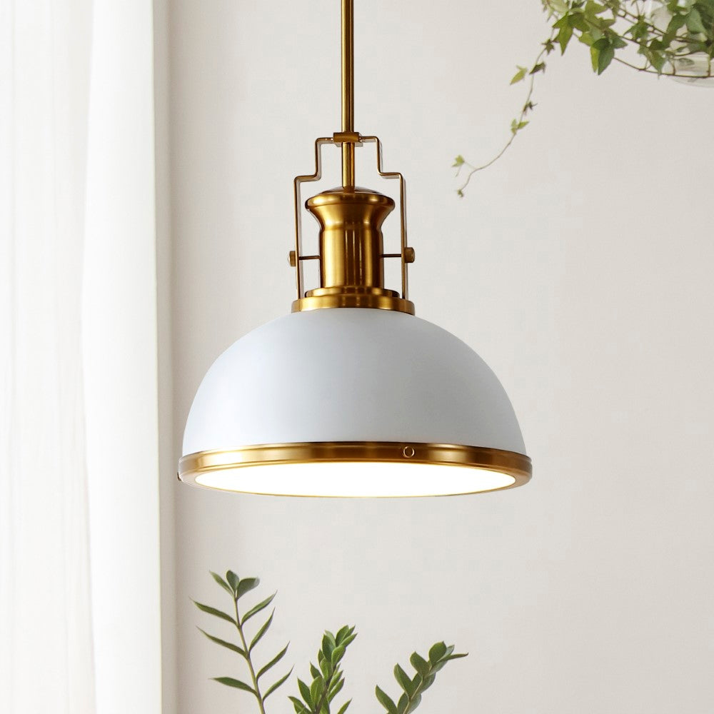 Patterson Adjustable Iron/Glass Vintage Classic LED Pendant