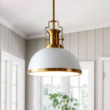 Patterson Adjustable Iron/Glass Vintage Classic LED Pendant
